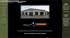 Desktop Screenshot of gardnerauction.com